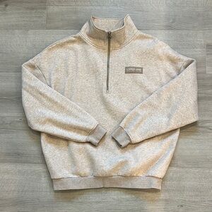 Lorna Jane Light Gray Zip-Up Men's Sweater